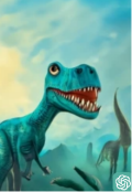 Обкладинка книги "Динозаври - великі та відважні"