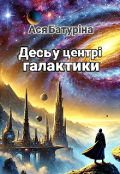 Обкладинка книги "Десь у центрі галактики"