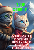 Обкладинка книги "Мявчик та Вогник: Врятувати Старий Новий Рік"