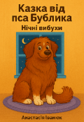 Обкладинка книги "Казка від пса Бублика. Нічні вибухи "
