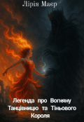 Обкладинка книги "Легенда про Вогняну Танцівницю та Тіньового Короля "