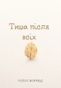 Обкладинка книги "Тиша після всіх"