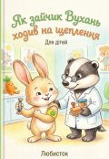 Обкладинка книги "Як зайчик Вухань ходив на щеплення"