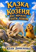 Обкладинка книги "Казка про козеня, яке мрІяло стати левом"