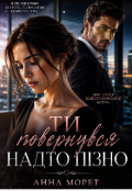 Обкладинка книги "&laquo;ти повернувся надто пізно&raquo;"