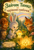 Обкладинка книги "Зайчик Тимко та чарівний грибочок"