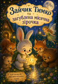 Обкладинка книги "Зайчик Тимко та загублена місячна зірочка"