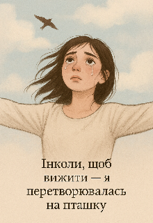 «Інколи, щоб вижити–я перетворювалась на пташку.»